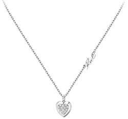 Colgante Acero Karl Lagerfeld Mujer KLAYD09 Corazón Circonitas