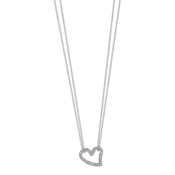 Colgante Acero Lotus Style Mujer LS2556-1/1 Corazón Circonitas