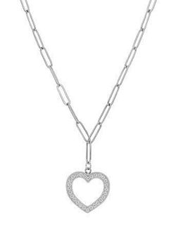 Colgante Acero Marea C02107/BA Corazones Circonitas