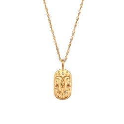 Colgante Acero Mujer CAZ0024DO Zodiaco Géminis