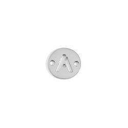 Colgante Entrepieza Acero Mujer MOA0001RHA Letra A 8mm