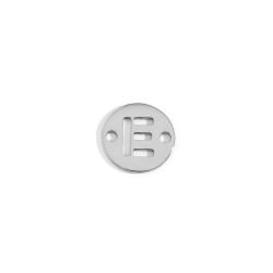 Colgante Entrepieza Acero Mujer MOA0001RHE Letra E 8mm