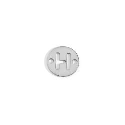 Colgante Entrepieza Acero Mujer MOA0001RHH Letra H 8mm