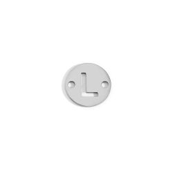 Colgante Entrepieza Acero Mujer MOA0001RHL Letra L 8mm