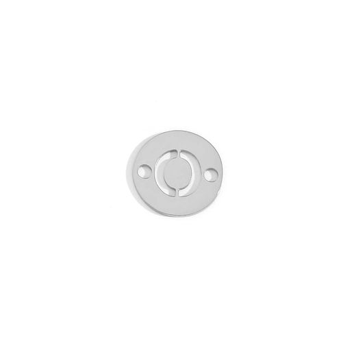 Colgante Entrepieza Acero Mujer MOA0001RHO Letra O 8mm