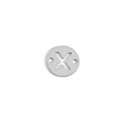 Colgante Entrepieza Acero Mujer MOA0001RHX Letra X 8mm