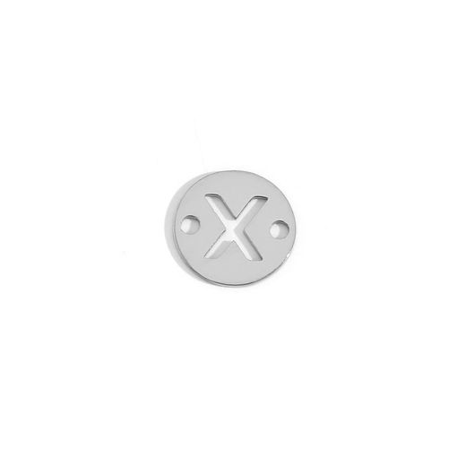Colgante Entrepieza Acero Mujer MOA0001RHX Letra X 8mm