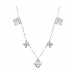 Colgante Acero Mujer N26156 Tréboles Martillados Irregular