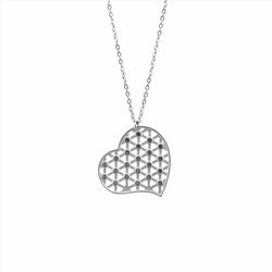 Colgante Acero P16426 Corazón Calado
