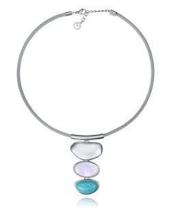 Colgante Acero-Plata Viceroy 14349C01000 Piedras Naturales Amazonita