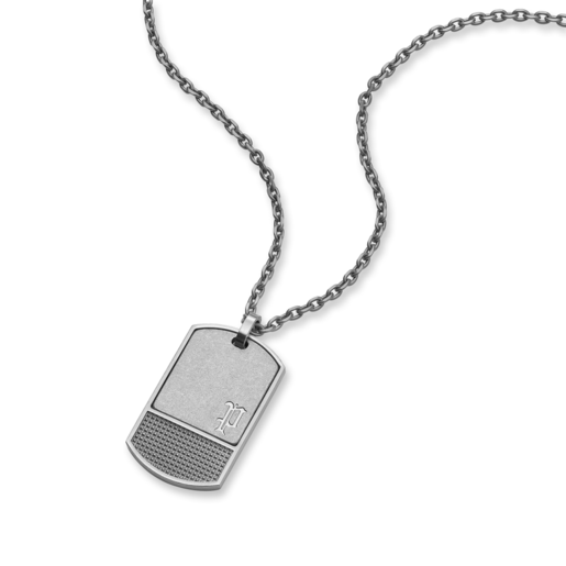 Colgante Acero Police PEAGN0041001 Placa Pulido En Brillo