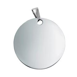 Colgante Acero SS 35mm 022218 Redondo Grabar