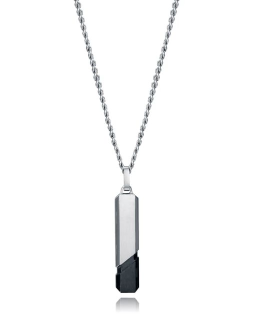 Colgante Acero Viceroy Hombre 15182C01010 Placa Bicolor Negra