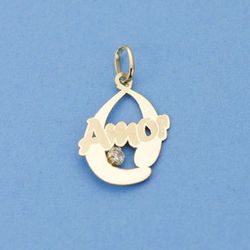 Colgante Amor 18kts 17x11mm 16374