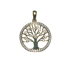 Colgante Arbol de la Vida Oro 18kts con Circonitas 20mm P025900063