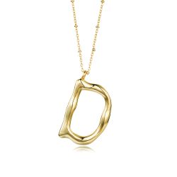 Colgante Bronce Dorada Mujer CO00415BRD Letra D En Brillo