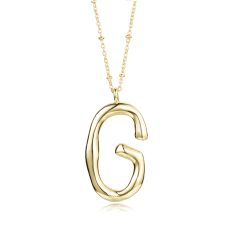 Colgante Bronce Dorada Mujer CO00415BRG Letra G En Brillo