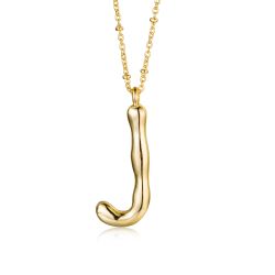 Colgante Bronce Dorada Mujer CO00415BRJ Letra J En Brillo