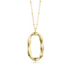 Colgante Bronce Dorada Mujer CO00415BRO Letra O En Brillo