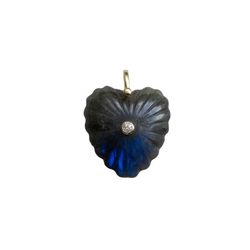 Colgante Bronce Dorado Mujer CTM0003DOLA Corazón Piedra Mineral Labradorita