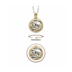 Colgante Bronce Dorado P20103 Llamador Reversible