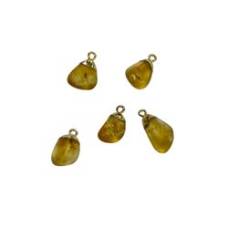 Colgante Bronce Dorado Piedra Mineral Citrino CGM0025BRCI (1) Unidad