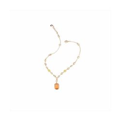Colgante Bronce Dorado Sovrani Mujer J11527 Piedra Naranja 40+5cm
