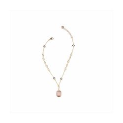 Colgante Bronce Dorado Sovrani Mujer J11570 Piedra Rosa 40+5cm
