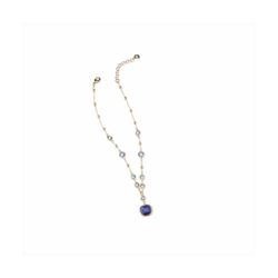 Colgante Bronce Dorado Sovrani Mujer J11587 Piedra Azul 40+5cm
