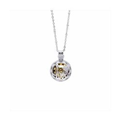 Colgante Bronce Plateado P20091 Llamador Love