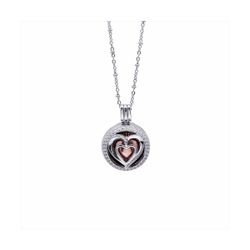 Colgante Bronce Plateado P20106 Llamador Corazon