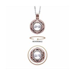 Colgante Bronce Rosa P20102 Llamador Reversible