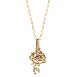 Colgante C/Cadena Disney Oro 9kts 9K0010C Rosa Bella