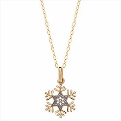 Colgante C/Cadena Disney Oro Bicolor Plata 9kts 9K0017C Frozen