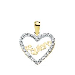 Colgante Corazón Te Quiero 18kts 15x13mm 16909