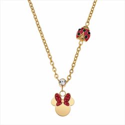 Colgante Disney Acero Dorado ST0032C Minnie Lazo Y Mariquita Roja