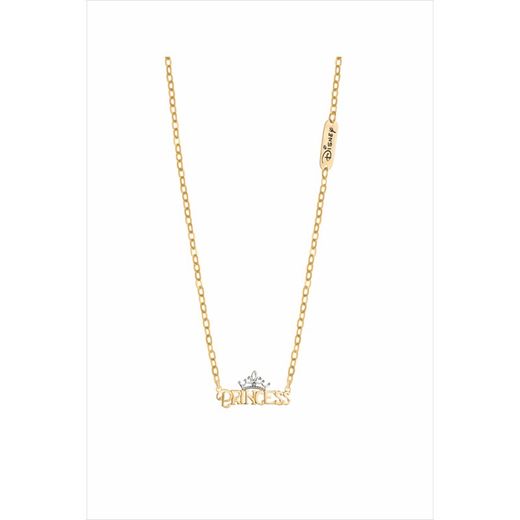 Disney Pendant Bicolor Gold Silver 18kts 18K0002C Princess