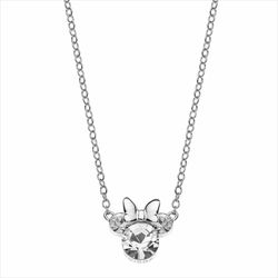 Colgante Disney Plata AG0021C Minnie Piedras Blancas