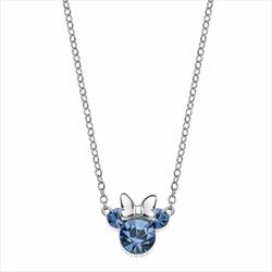 Colgante Disney Plata AG0029C Minnie Piedras Azules