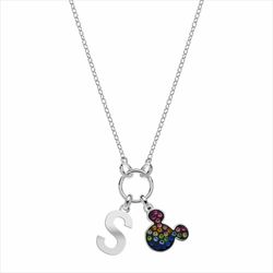 Colgante Disney Plata AG0030CS Mickey Letra S