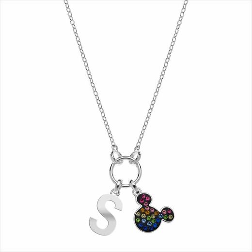 Pendentif Argent Disney AG0030CS Mickey Lettre S