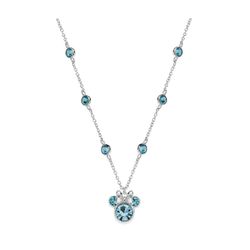 Pingente de Prata Disney AG0031C Minnie Pedras Azuis