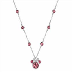 Disney Ciondolo in Argento AG0032C Minnie Pietre Rosa