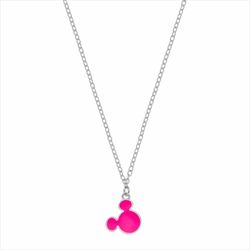 Colgante Disney Plata AG0042C Mickey Rosa