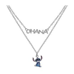 Colgante Disney Plata AG0087C Stitch Ohana