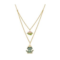 Colgante Disney Plata Dorada AG0068C Princesa Y Sapo