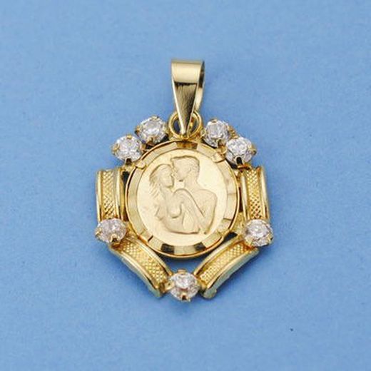 Lovers Pendant 18kts 18x15mm 13311