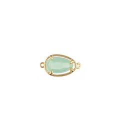 Colgante Entrepieza Plata Dorada Mujer MOM0004DOCA Piedra Mineral Calcedonia