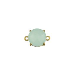Colgante Entrepieza Plata Dorada Mujer MOM0008DOCA Piedra Mineral Calcedonia