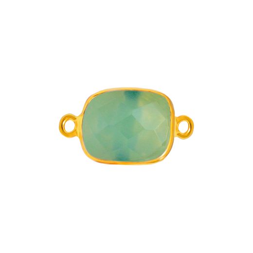 Colgante Entrepieza Plata Dorada Mujer MOM0012DOCA Piedra Mineral Calcedonia